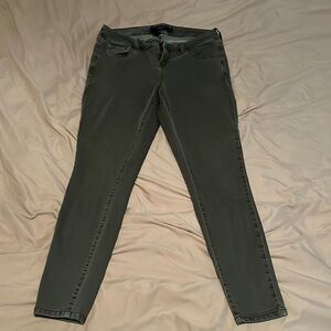 Torrid Olive Skinny Jeans with Pockets